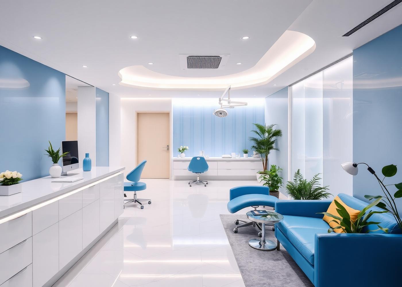 Radiant Medical & Dental Clinic reception and waiting area